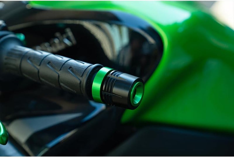 MOWOK Fit for Ninja 500 400 300 1000 ZX6R ZX10R ZX14R ZX9R Z900 Z900RS Z500 Z400 Vulcan s 650 M8 Motorcycle Handlebar Plug Handle bar Ends Sliders (Green) - Image 3